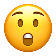 Emoji 😲 Faccina Stupita su Apple iOS 14.2.