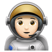 Émoji 🧑🏻‍🚀 Astronaute : Peau Claire sur Apple iOS 14.2.