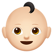 👶🏻 Emoji Bebé: Tono De Piel Claro en Apple iOS 14.2.