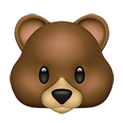 🐻 Emoji Rosto De Urso na Apple iOS 14.2.