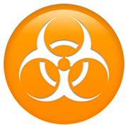 Émoji ☣️ Danger Biologique sur Apple iOS 14.2.
