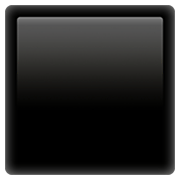 Émoji ⬛ Grand Carré Noir sur Apple iOS 14.2.
