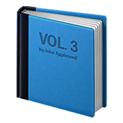 Emoji 📘 Libro Blu su Apple iOS 14.2.