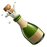 Émoji 🍾 Bouteille De Champagne sur Apple iOS 14.2.