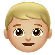 Emoji 👦🏼 Bambino: Carnagione Abbastanza Chiara su Apple iOS 14.2.