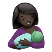🤱🏿 Emoji Lactancia Materna: Tono De Piel Oscuro en Apple iOS 14.2.