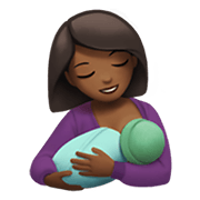 🤱🏾 Emoji Lactancia Materna: Tono De Piel Oscuro Medio en Apple iOS 14.2.
