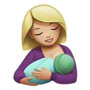 🤱🏼 Emoji Lactancia Materna: Tono De Piel Claro Medio en Apple iOS 14.2.
