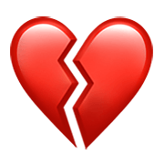 💔 Emoji Corazón Roto en Apple iOS 14.2.
