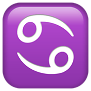 Emoji ♋ Segno Zodiacale Del Cancro su Apple iOS 14.2.