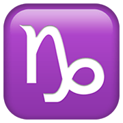 Emoji ♑ Segno Zodiacale Del Capricorno su Apple iOS 14.2.