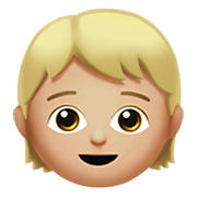 🧒🏼 Emoji Infante: Tono De Piel Claro Medio en Apple iOS 14.2.