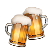 🍻 Emoji Jarras De Cerveza Brindando en Apple iOS 14.2.