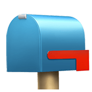 📪 Emoji geschlossener Briefkasten ohne Post Apple iOS 14.2.