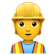 👷 Emoji Bauarbeiter(in) Apple iOS 14.2.
