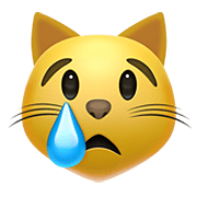 😿 Emoji Gato Llorando en Apple iOS 14.2.