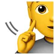 Emoji 🧏 Persona Con Problemi Di Udito su Apple iOS 14.2.
