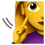 Émoji 🧏‍♀️ Femme Sourde sur Apple iOS 14.2.
