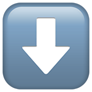 Emoji ⬇️ Freccia Rivolta Verso Il Basso su Apple iOS 14.2.