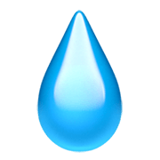 Émoji 💧 Goutte D’eau sur Apple iOS 14.2.