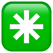 Emoji ✳️ Asterisco su Apple iOS 14.2.