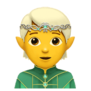Emoji 🧝 Elfo su Apple iOS 14.2.