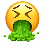 🤮 Emoji Rosto Vomitando na Apple iOS 14.2.