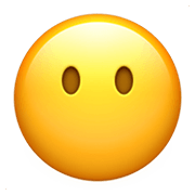 Emoji 😶 Faccina Senza Bocca su Apple iOS 14.2.
