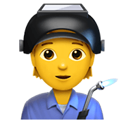 🧑‍🏭 Emoji Trabajador de fábrica en Apple iOS 14.2.
