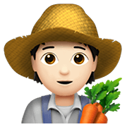 🧑🏻‍🌾 Emoji Agricultor: Tono De Piel Claro en Apple iOS 14.2.