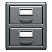 Emoji 🗄️ Schedario Da Ufficio su Apple iOS 14.2.