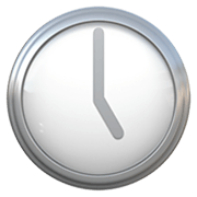 Émoji 🕔 Cinq Heures sur Apple iOS 14.2.