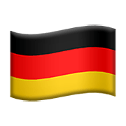 🇩🇪 Emoji Bandeira: Alemanha na Apple iOS 14.2.