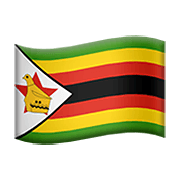 🇿🇼 Emoji Bandera: Zimbabue en Apple iOS 14.2.