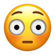 Emoji 😳 Faccina Imbarazzata su Apple iOS 14.2.