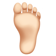 🦶🏻 Emoji Fuß: helle Hautfarbe Apple iOS 14.2.