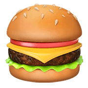 Émoji 🍔 Hamburger sur Apple iOS 14.2.