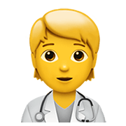 🧑‍⚕️ Emoji Trabajador de la salud en Apple iOS 14.2.