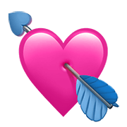💘 Emoji Coração Com Flecha na Apple iOS 14.2.
