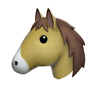 🐴 Emoji Rosto De Cavalo na Apple iOS 14.2.
