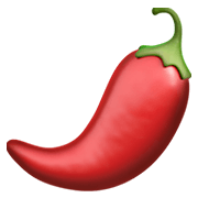 Émoji 🌶️ Piment Rouge sur Apple iOS 14.2.