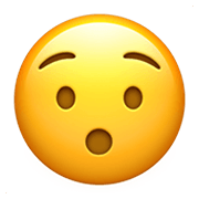 Emoji 😯 Faccina Sorpresa su Apple iOS 14.2.