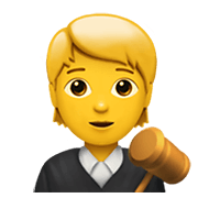 🧑‍⚖️ Emoji Juiz No Tribunal na Apple iOS 14.2.