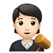 🧑🏻‍⚖️ Emoji Juez: Tono De Piel Claro en Apple iOS 14.2.