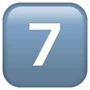 Émoji 7️⃣ Touches : 7 sur Apple iOS 14.2.