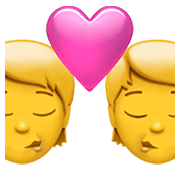 💏 Emoji Beijo na Apple iOS 14.2.