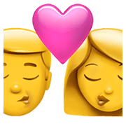 👩‍❤️‍💋‍👨 Emoji Beijo: Mulher E Homem na Apple iOS 14.2.