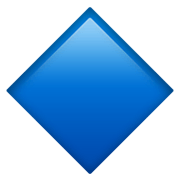 🔷 Emoji Losango Azul Grande na Apple iOS 14.2.