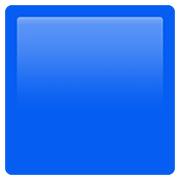 🟦 Emoji Quadrado Azul na Apple iOS 14.2.