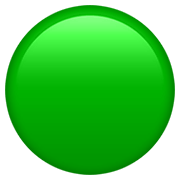 Emoji 🟢 Cerchio Verde su Apple iOS 14.2.